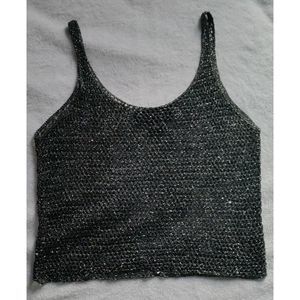 Metallic Crop Top.